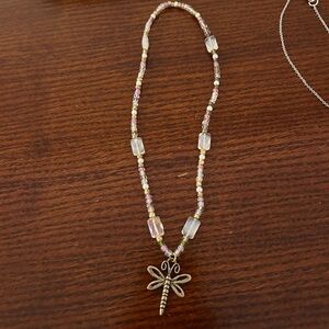 Children’s dragonfly beaded necklace